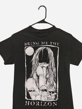 Bring Me The Horizon Dark Green Graphic Band Tee